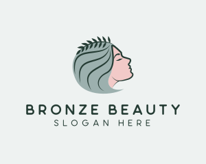 Woman Wreath Beauty Spa logo design