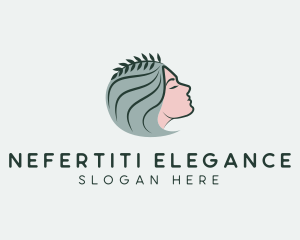 Woman Wreath Beauty Spa logo design