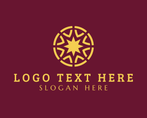 Textile - Premium Sun Astrology logo design