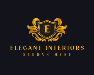  Elegant Crest Insignia logo design