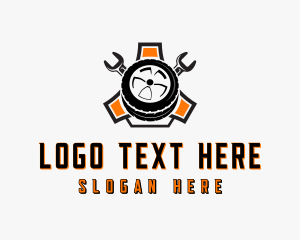 Impact Wrench - Tire Wrench Mechanic logo design