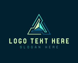Enterprise - Pyramid Tech Developer logo design