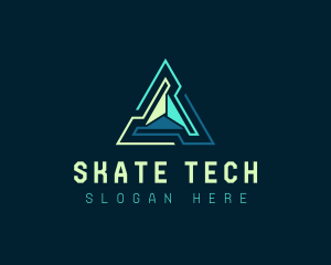 Pyramid Tech Developer logo design