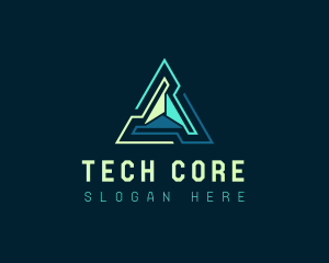 Pyramid Tech Developer logo design