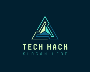 Pyramid Tech Developer logo design