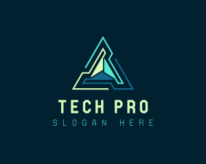 Pyramid Tech Developer logo design