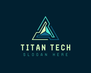 Pyramid Tech Developer logo design