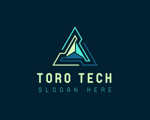 Pyramid Tech Developer logo design