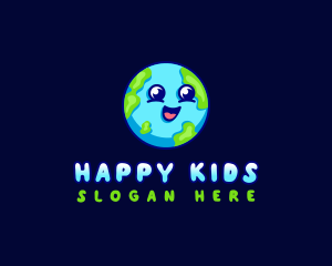 Happy Earth World logo design