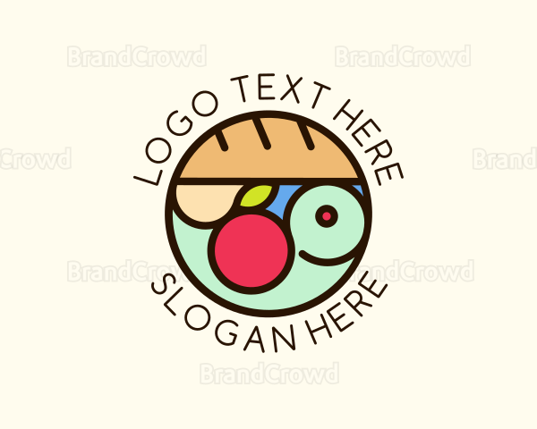 Bread Fruit Grocery Logo