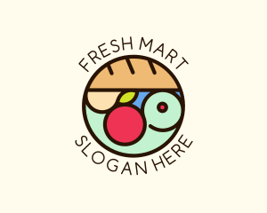 Grocery - Bread Fruit Grocery logo design