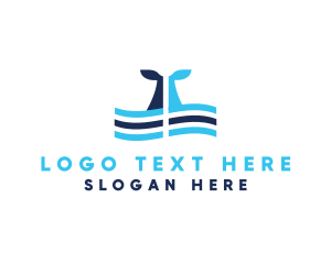 Tail - Marine Whale Tail logo design