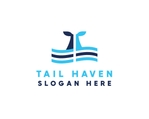 Tail - Marine Whale Tail logo design