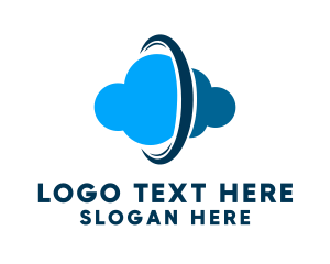 Upload - Parallel Cloud Communication logo design