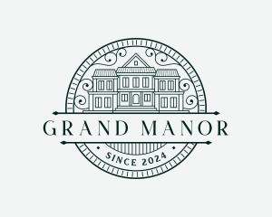 House Real Estate Mansion logo design