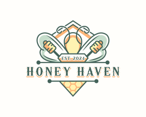 Apiary - Bee Hive Apiary logo design