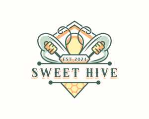 Bee Hive Apiary logo design