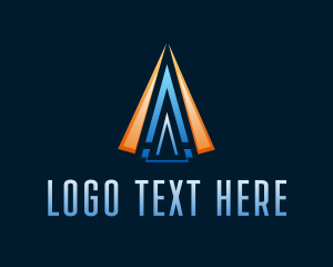 Abstract - Abstract Plane Triangle logo design