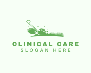 Grass Lawn Mower logo design