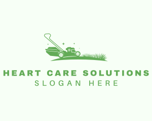 Grass Lawn Mower logo design