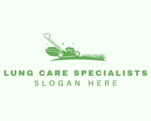 Grass Lawn Mower logo design