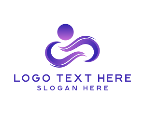 Company - Infinity Loop Person logo design