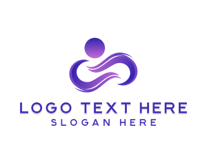 Person - Infinity Loop Person logo design