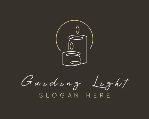 Candle Light Spa logo design