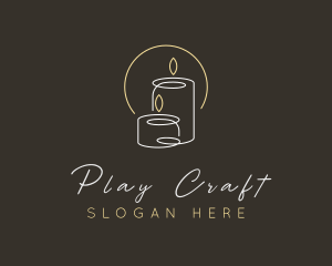 Candle Light Spa logo design