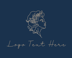 Aesthetician - Gradient Wreath Beauty logo design