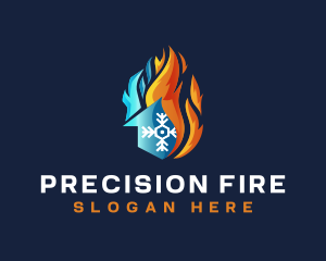 Fire Ice House logo design