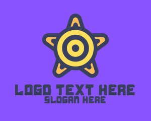 Location - Target Star Shield logo design