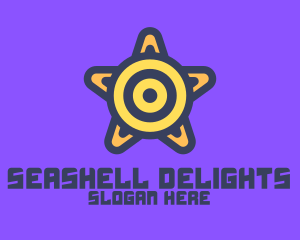 Seashell - Target Star Shield logo design