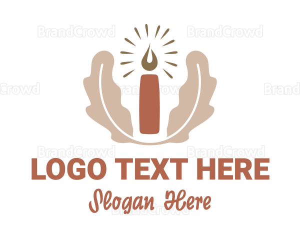 Leaf Wax Candle Logo