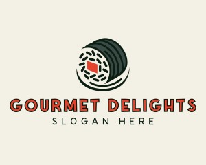 Sushi Dining Gourmet logo design