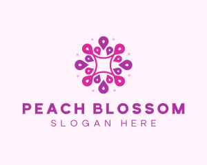 Magenta Floral Pattern logo design