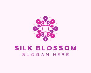 Magenta Floral Pattern logo design