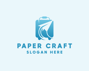 Paper Plane Luggage logo design