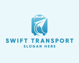 Paper Plane Luggage logo design