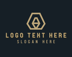 Geometric - Construction Firm Letter A logo design