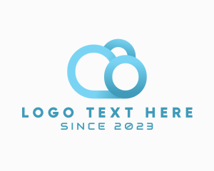 Letter Ec - Modern Cloud Software logo design