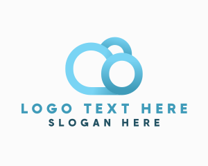 Gradient - Modern Cloud Software logo design