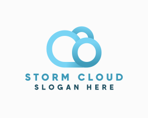 Modern Cloud Software  logo design