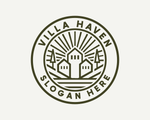 Villa - Provincial Home Mansion logo design