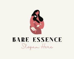 Nude - Natural Nude Woman logo design