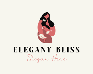 Elegant - Natural Nude Woman logo design