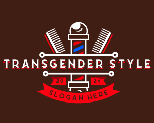 Barber Styling Comb  logo design