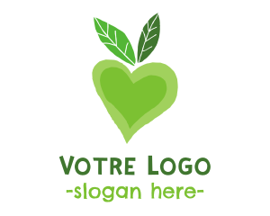 Green Heart - Green Heart Fruit logo design
