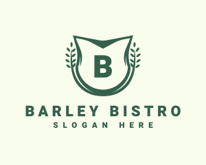 Barley - Wheat Farm Shield logo design