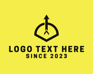 Power Button - Logistics Arrow Technology logo design